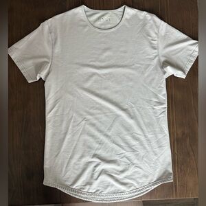 BYLT Drop cut Men's White Crew Neck Shirt